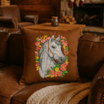 Matriz - Cavalo Cinza com Flores - Image 3