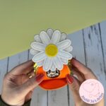 [Projeto na Bordadeira] Porta Bombom Vasinho com Margarida - Imagem 2