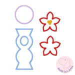 [Projeto na Bordadeira] Porta Bombom Vasinho com Flor do Natal - Image 3