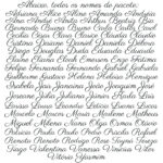 Nomes Prontos para Bordar 10x10 Cm.. 100 Matrizes de Bordado Cod02 - Imagem 3