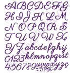 Alfabeto Letras Cursivas Completo.. Matrizes para Bordado Cod16