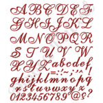 Alfabeto Letras Cursivas Completo... Matrizes para Bordado Cod17