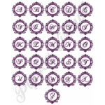 Monograma com lindo Alfabeto dentro.. Matrizes de Bordado Cod01