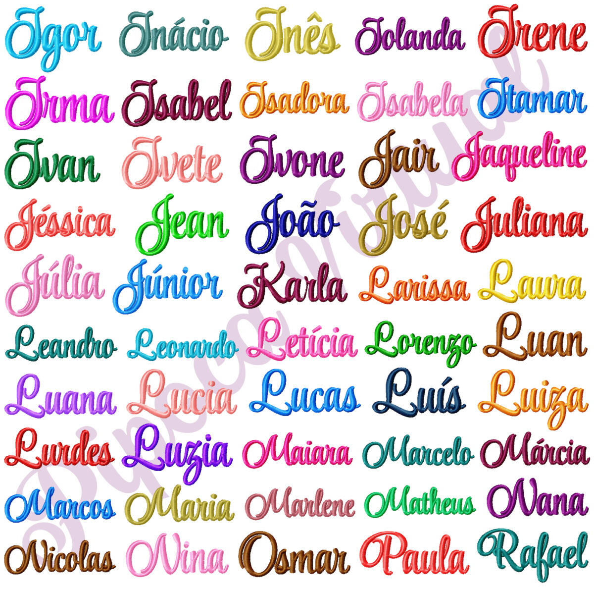 185 Nomes para Bordar, Matrizes de Bordado 10x10 cm - Image 4