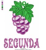 Matriz Semaninha Frutas.. 7 Matrizes de Bordados Cod11 - Imagem 2