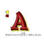 Lindo Alfabeto.. Matrizes para Bordado Computadorizado Cod23 - Image 2
