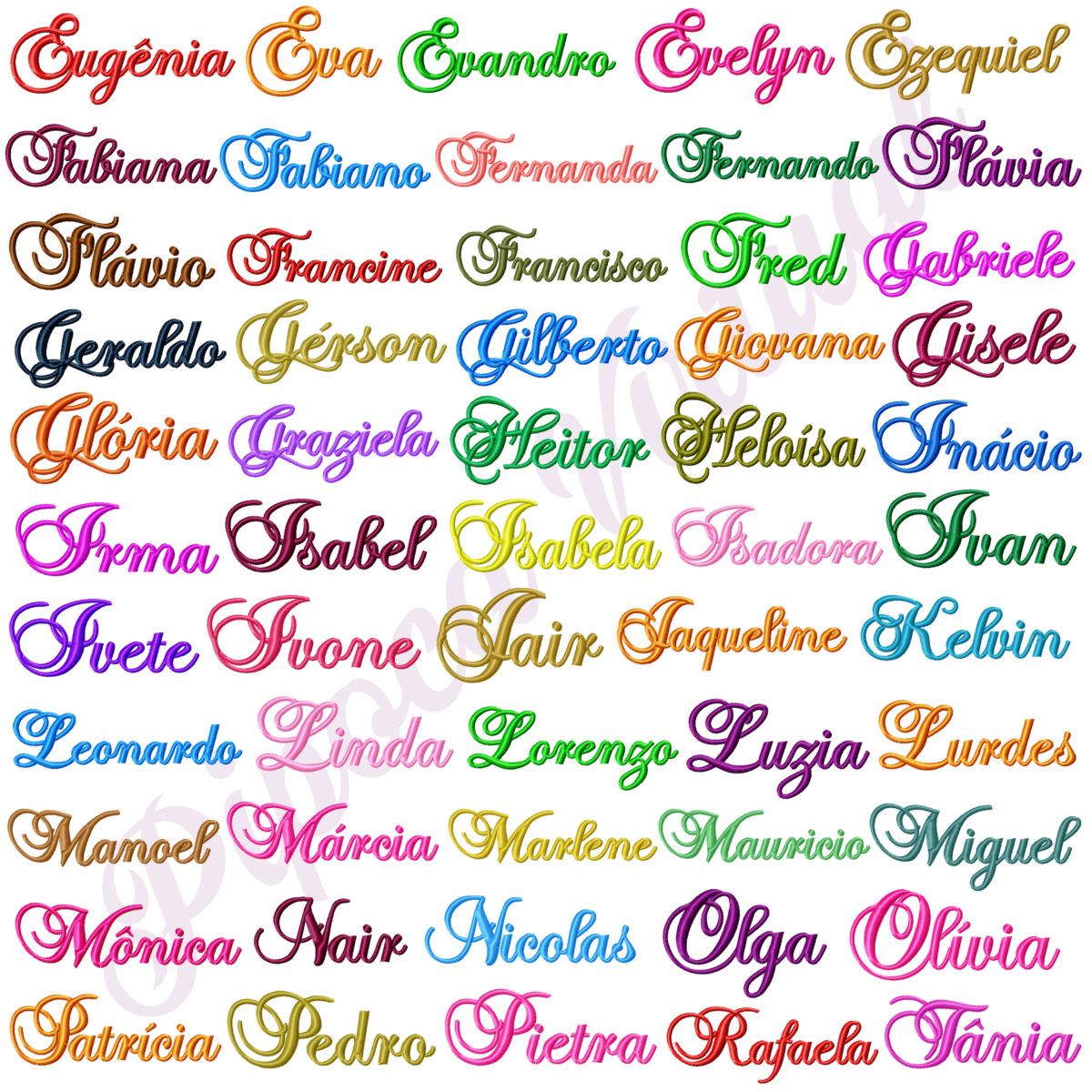 200 Nomes Prontos para Bordar.. Matrizes de Bordado Cod 04 - Imagem 2