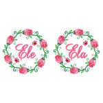 Ele Ela.. 8 Lindas Matrizes para Bordado Cod01