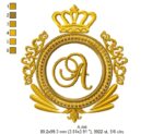 Brasão com Alfabeto Dentro.. 26 Lindas Matrizes de Bordado Cod08 - Image 2