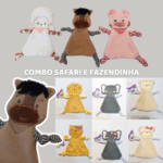 Projeto na Bordadeira - Naninhas Combo Safari + Fazendinha