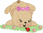 Matriz para Bordado Ursinhos com Joaninha - Image 2