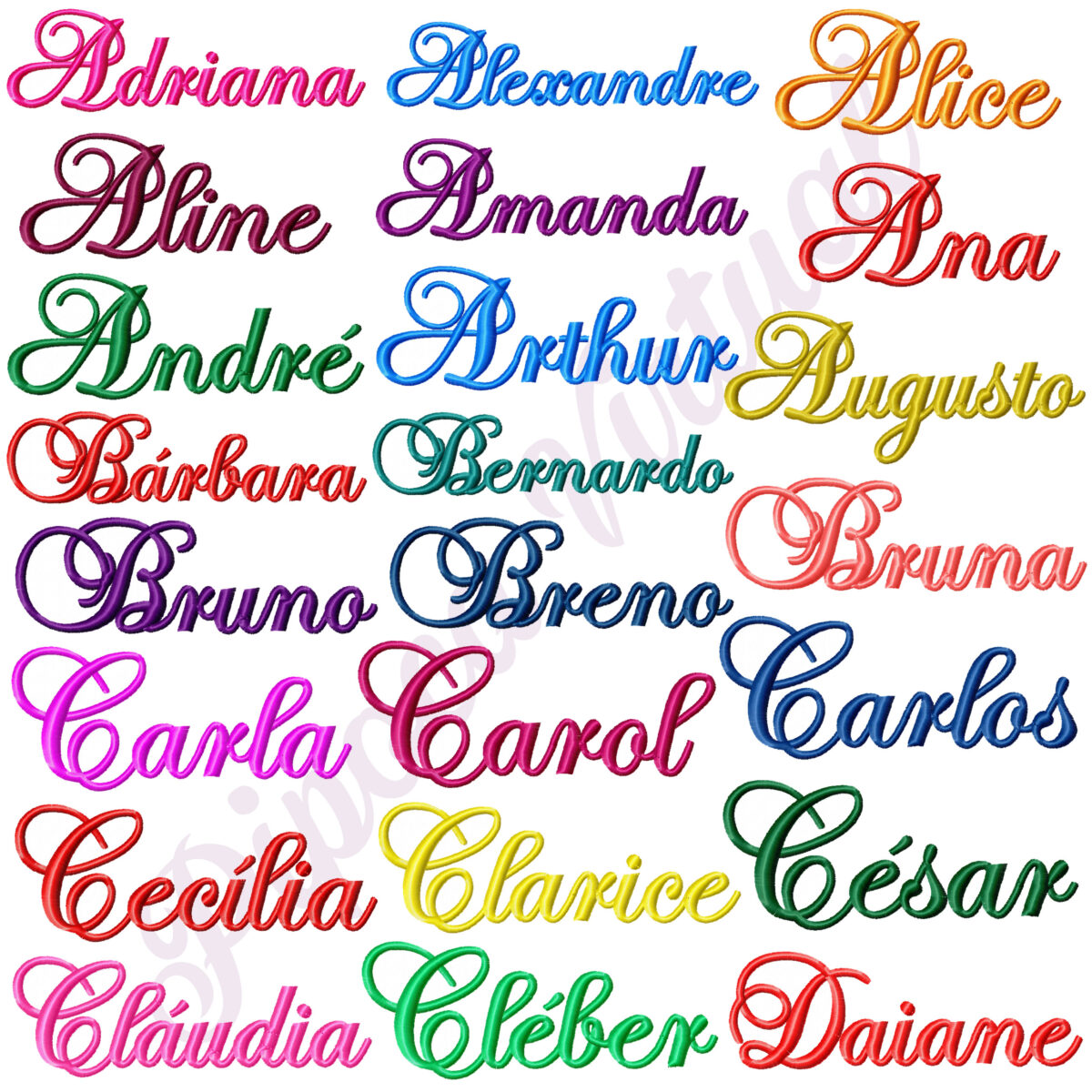 200 Nomes Prontos para Bordar.. Matrizes de Bordado Cod 04 - Imagem 4