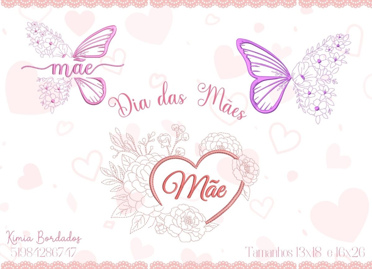 Matriz de Bordado Dia das Maes - Image 1