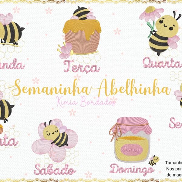 Prepare-se para se encantar com a nossa nova coleção de Matrizes de Bordado Abelhinhas! Tão fofas quanto o mel e cheias de charme, essas abelhinhas são perfeitas para dar um toque de doçura e alegria aos seus projetos. Ideais para peças panos de copa ou para alegrar qualquer cantinho da casa, nossas abelhinhas vão levar um sorriso para quem vê. Cada design foi criado com carinho, pensando em cada detalhe para você bordar com paixão. Deixe a doçura das abelhas florescer na sua máquina!