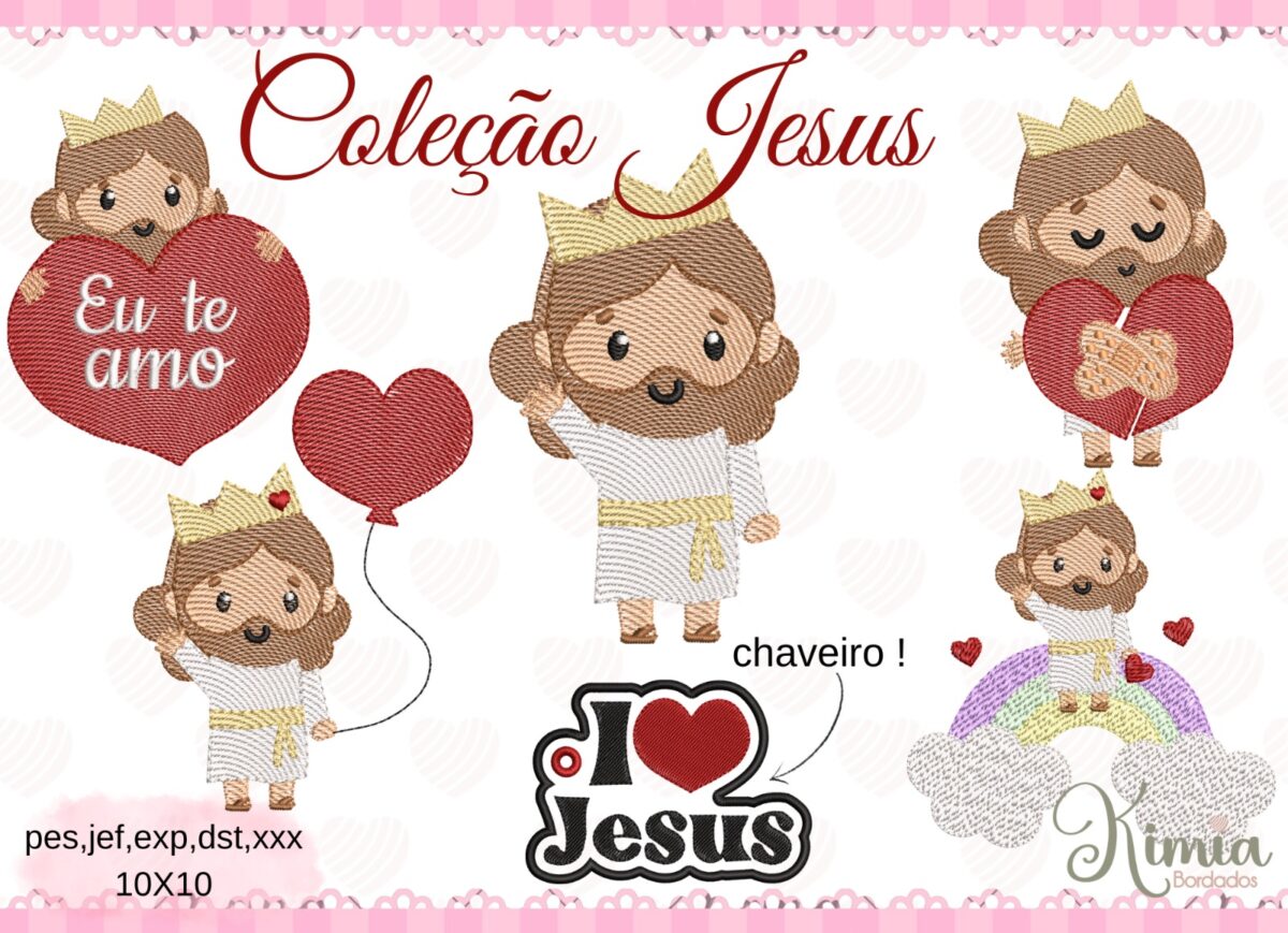 Matriz de Bordado Coleção Jesus - Image 1