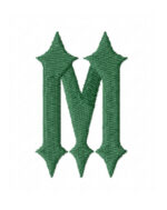 Alfabeto Completo Letra Medieval Matriz de Bordado Cod09 - Image 2
