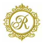 Monograma com lindo Alfabeto dentro.. Matrizes de Bordado Cod02 - Imagem 3