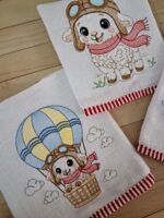 Matrizes de Bordados - Trio Ovelhinhas Aviadoras - Imagem 8