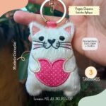 Matriz Chaveiro Gatinho Aplique - Imagem 3