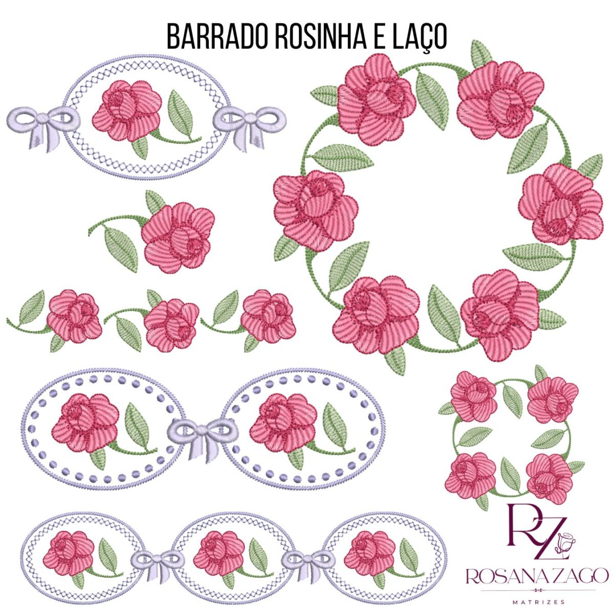 Barrado Rosinha e Laço - Imagem 1