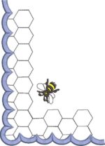 Matriz de bordado Projeto mesa posta sousplat colméia - Imagem 5