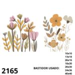 Matriz de bordado Duo floral BOHO