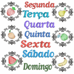 Coleção de Matrizes Semaninha Frutal
