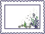 Matriz de bordado Projeto mesa posta sousplat retangular fundo do mar - Image 2