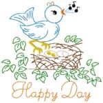 Matriz de bordado Semana doodles birds 02 - Image 8