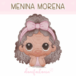 MATRIZ DE BORDADO – MENINA MORENA – DANI FAITANIN