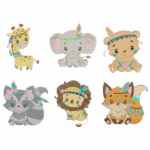 Matrizes de Bordado - Animais Fofos + Versão Boho - Image 2