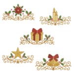 Matrizes de Bordado - Coleção de Natal - Barrado Arabesco