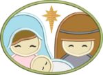 Matriz de bordado familia de jESUS e o menino Jesus aplique - Image 3