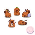 [Matrizes de Bordado] Pacote Capivara Fofa - Image 3