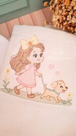 Matrizes de bordado coleção meninas e seus bichinhos - Imagem 4