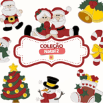 Matrizes de Bordado - Coleção Natal 2 [ 11 matrizes em Aplique]