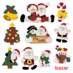Matrizes de Bordado - Coleção Natal 2 [ 11 matrizes em Aplique] - Image 2
