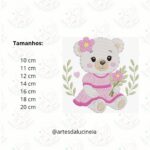Matriz de bordado Coleção Ursinha Branca - Image 7