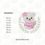 Matriz de bordado Coleção Ursinha Branca - Image 8