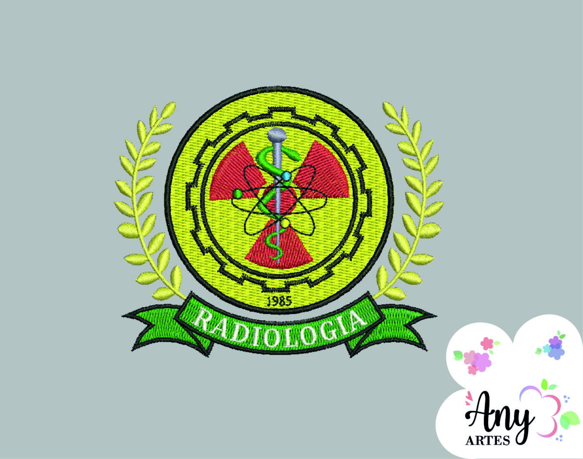Matriz de bordado - Radiologia ramos brasão - Image 1