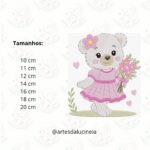 Matriz de bordado Coleção Ursinha Branca - Image 9