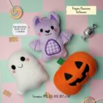 Trio Matrizes Chaveiros Halloween: Morcego, Fantasma e Abóbora - Imagem 3