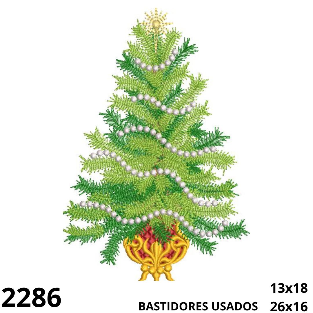 2286 Matriz de bordado ARVORE NATALINA - Image 1