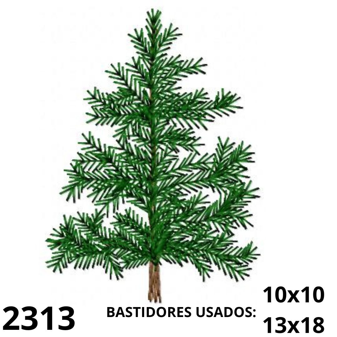 2313 Matriz de bordado Arvore natalina - Imagem 1