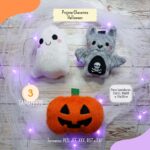 Trio Matrizes Chaveiros Halloween: Morcego, Fantasma e Abóbora - Imagem 13