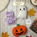 Trio Matrizes Chaveiros Halloween: Morcego, Fantasma e Abóbora - Imagem 10