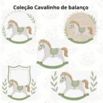 Matrizes de bordado coleção cavalinho de balanço - Imagem 2