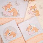 Matriz de bordado coleΓ§Γ£o raposa ela dormindo