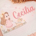 Matriz de bordado menina cachorrinho 1 - avulsa