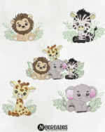 Coleções Matrizes de Bordado - Animais Safari
